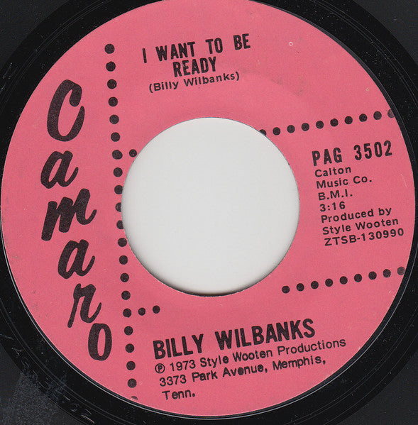 Billy Wilbanks : Come On Let's Talk A Walk (7", Single)