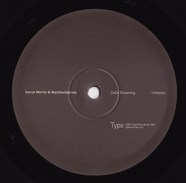 Aaron Martin (2) & Machinefabriek : Cello Recycling | Cello Drowning (10", Ltd)