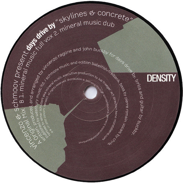 Vincenzo & Schmoov* Present Days Drive By : Skylines & Concrete (12")