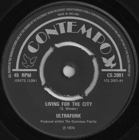 Ultrafunk : Living For The City (7", 4-P)