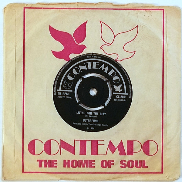 Ultrafunk : Living For The City (7", 4-P)