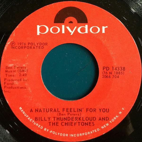 Billy Thunderkloud And The Chieftones : Try A Little Tenderness (7", Single)