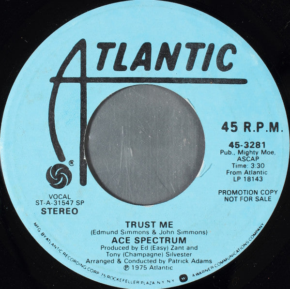 Ace Spectrum : Trust Me (7", Mono, Promo)