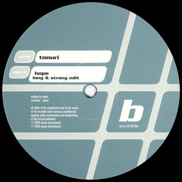 Tonuri : Hope (12")