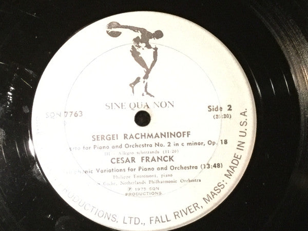 Philippe Entremont, Netherlands Philharmonic*, Walter Goehr, Sergei Vasilyevich Rachmaninoff, César Franck : Piano Concerto No. 2 In C Minor; Symphonic Variations (LP, Album)
