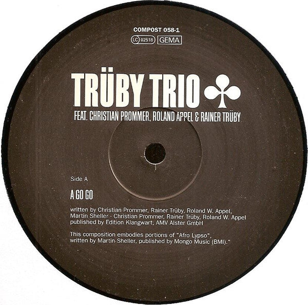 Trüby Trio : A-Go-Go / Carajillo (12")