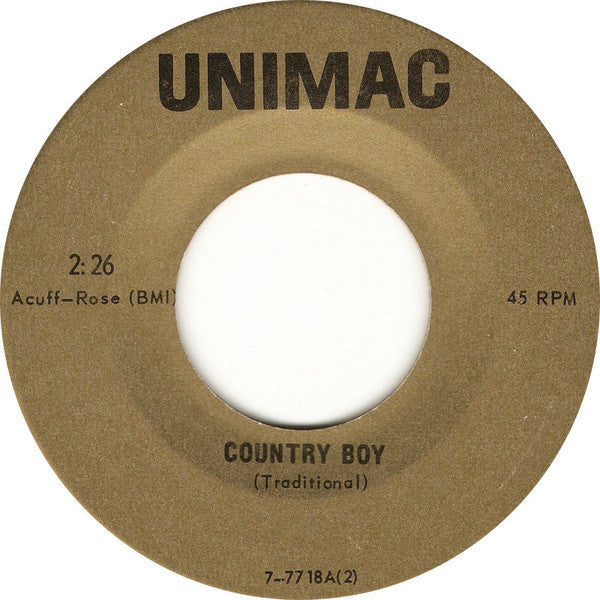 Uppa-Trio Plus One : Country Boy (7")