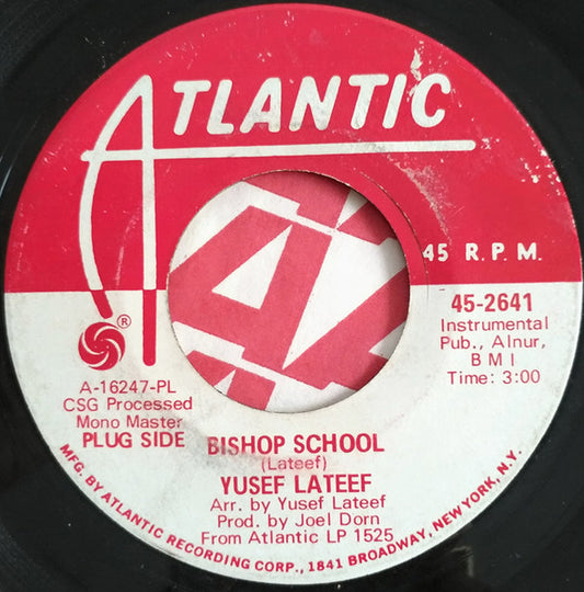 Yusef Lateef : Bishop School / Raymond Winchester (7", Mono, Promo)