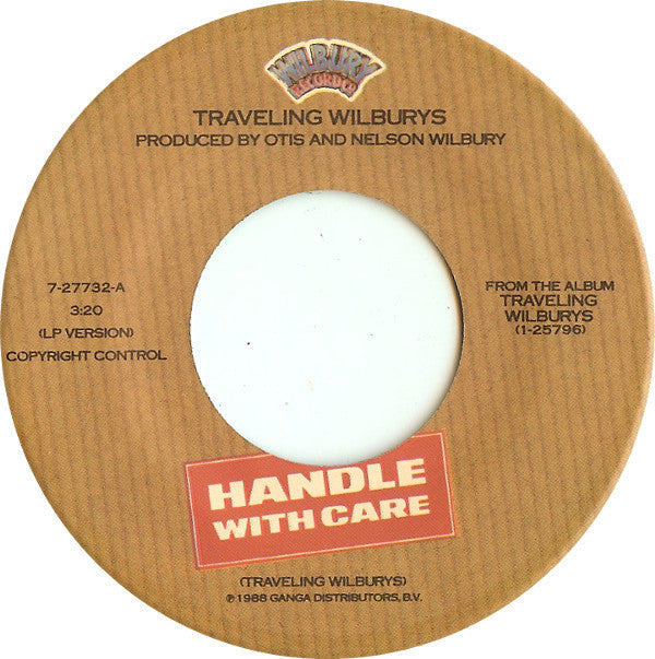Traveling Wilburys : Handle With Care (7", Spe)
