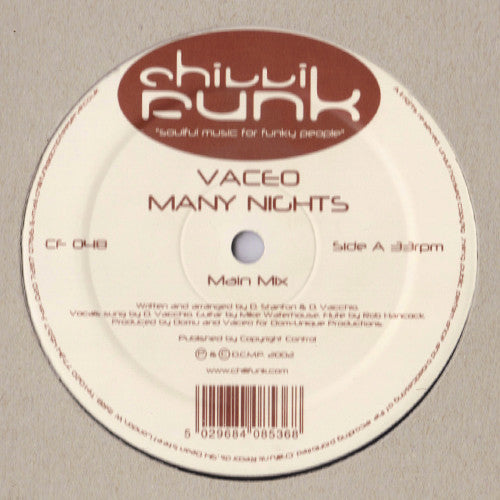 Vaceo : Many Nights (12")