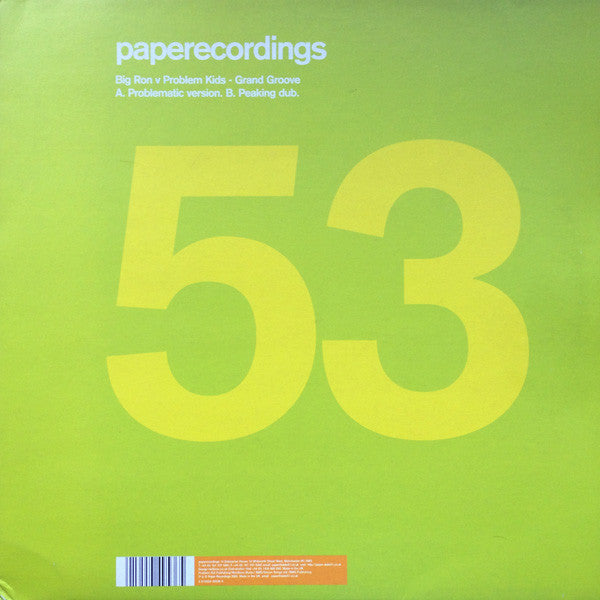 Big Ron vs. Problem Kids : Grand Groove (12")