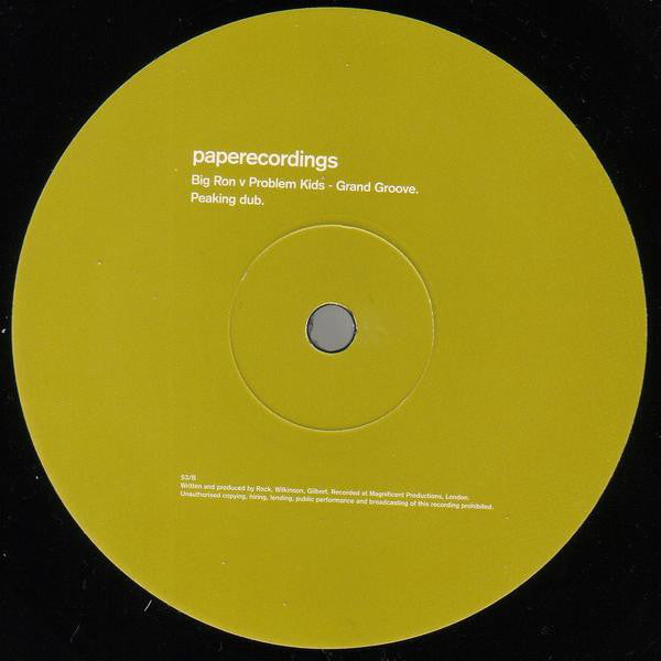 Big Ron vs. Problem Kids : Grand Groove (12")