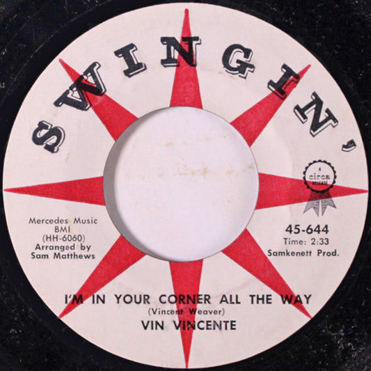 Vin Vincente : I'm In Your Corner All The Way / Little Cutie (7", Single)