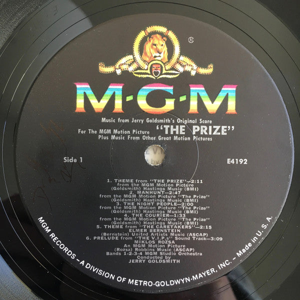 Various : The Prize Plus Music From These Other Great Motion Pictures (LP, Mono)