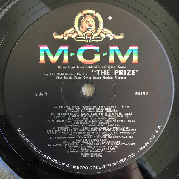 Various : The Prize Plus Music From These Other Great Motion Pictures (LP, Mono)
