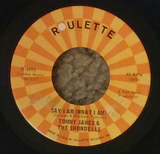 Tommy James & The Shondells : Say I Am (What I Am) (7", Single)