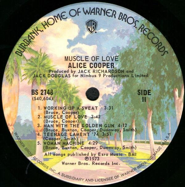Alice Cooper : Muscle Of Love (LP, Album, Ter)