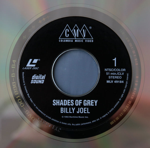 Billy Joel : Shades Of Grey (Laserdisc, 12", NTSC, CLV)