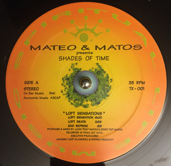 Mateo & Matos : Shades Of Time (12")