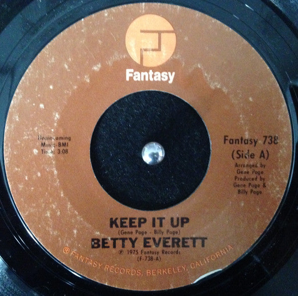 Betty Everett : Keep It Up (7", Single)