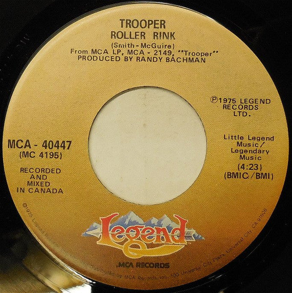 Trooper (4) : Baby Woncha Please Come Home (7", Single)
