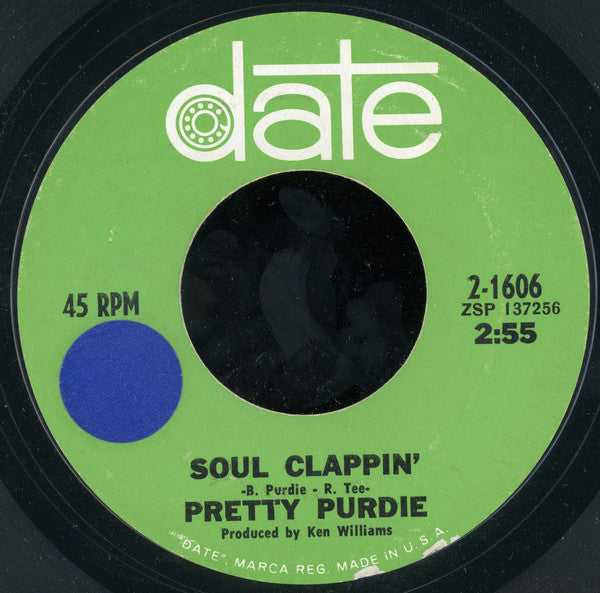 Pretty Purdie* : Blow Your Lid (But Watch Your Cool) / Soul Clappin' (7", Styrene, Ter)