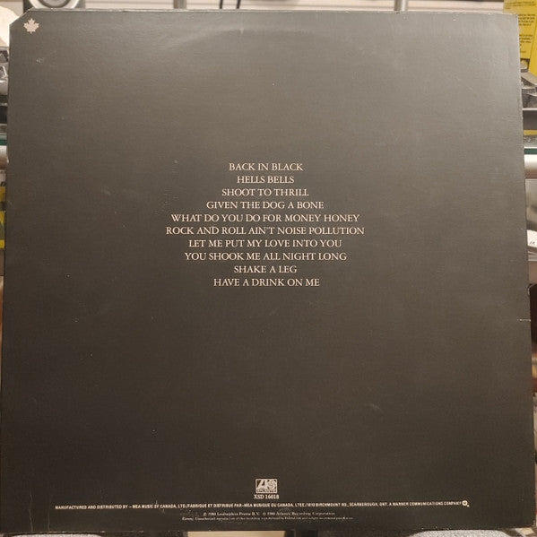 AC/DC : Back In Black (LP, Album)