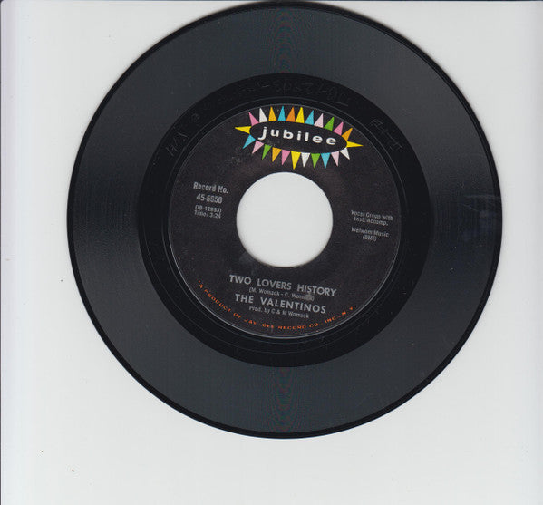 Valentinos : Two Lovers History / You've Got The Kind Of Love That's For Real (7", Single, Styrene)