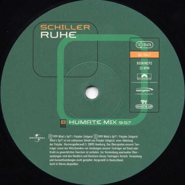 Schiller : Ruhe (12", Gre)