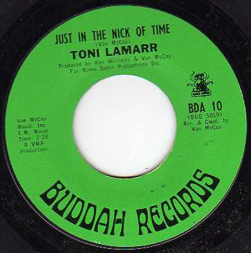 Toni Lamarr : Just In The Nick Of Time / It's Too Late (7", Single, Sty)