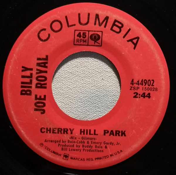 Billy Joe Royal : Cherry Hill Park (7", Single, San)