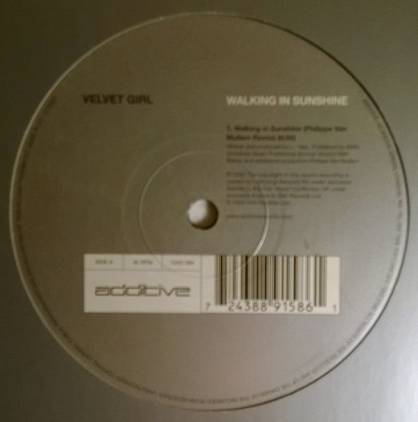 Velvet Girl : Walking In Sunshine (12")