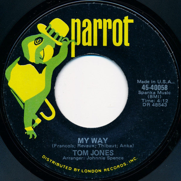 Tom Jones : She's A Lady (7", Single, Styrene, Mon)