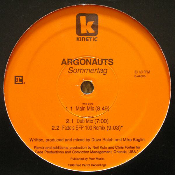 Argonauts : Sommertag (12")