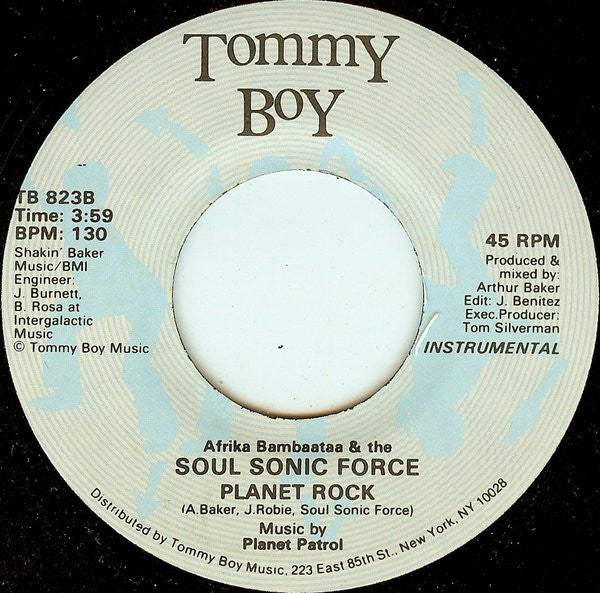 Afrika Bambaataa & The Soulsonic Force* : Planet Rock (7")
