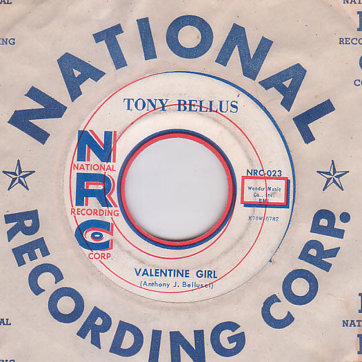 Tony Bellus : Robbin' The Cradle / Valentine Girl (7")