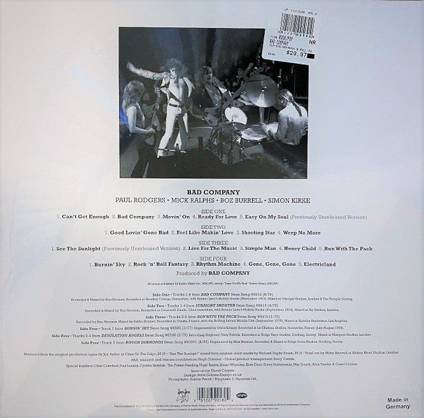 Bad Company (3) : Rock 'N' Roll Fantasy The Very Best Of Bad Company (2xLP, Comp, Sil)