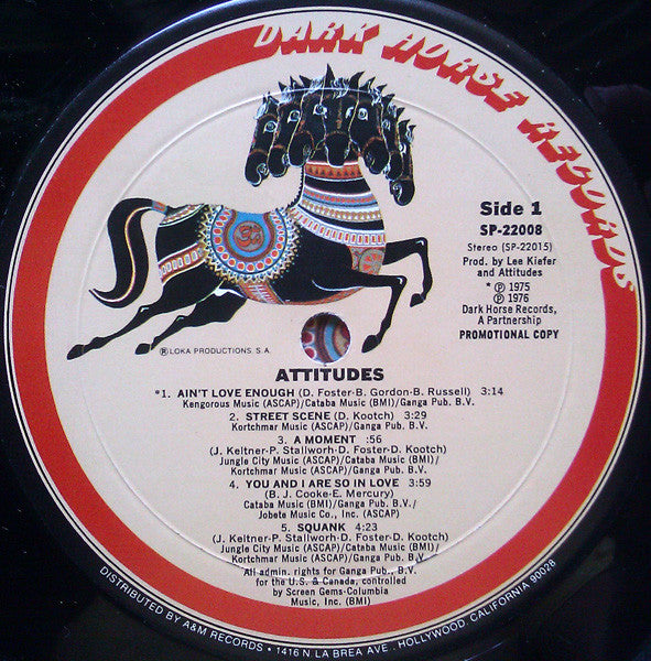 Attitudes : Attitudes (LP, Album, Promo)