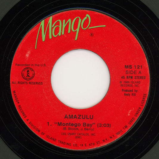 Amazulu : Montego Bay (7", Single, Styrene)