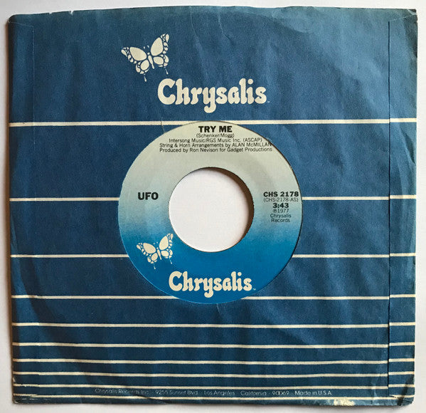 UFO (5) : Try Me (7", Single)