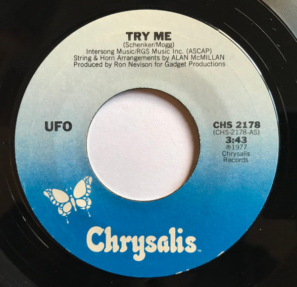 UFO (5) : Try Me (7", Single)