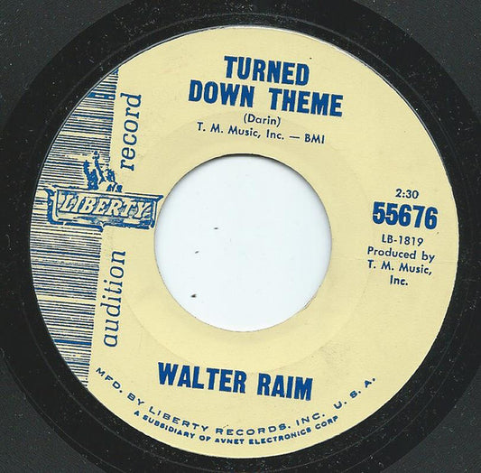 Walter Raim : Turned Down Theme (7", Promo)