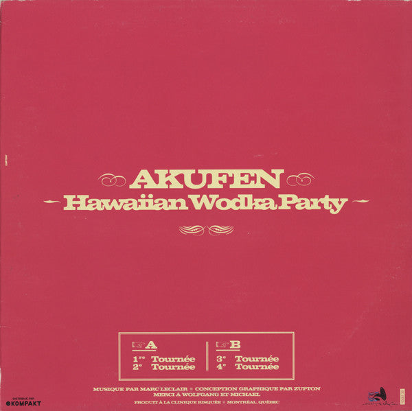 Akufen : Hawaiian Wodka Party (12")