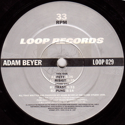 Adam Beyer : Slang EP (12", EP)
