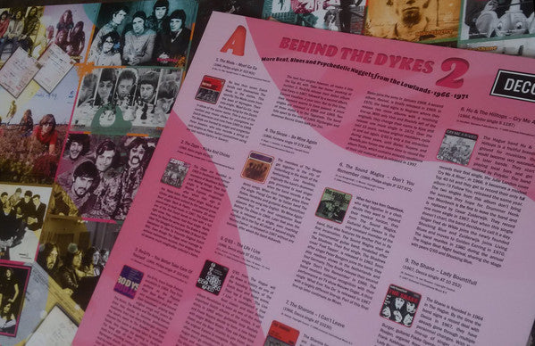 Various : Behind The Dykes 2 (More Beat, Blues And Psychedelic Nuggets From The Lowlands 1966-1971) (LP, Mono, Pin + LP, Lig + RSD, Comp, Ltd, Num)