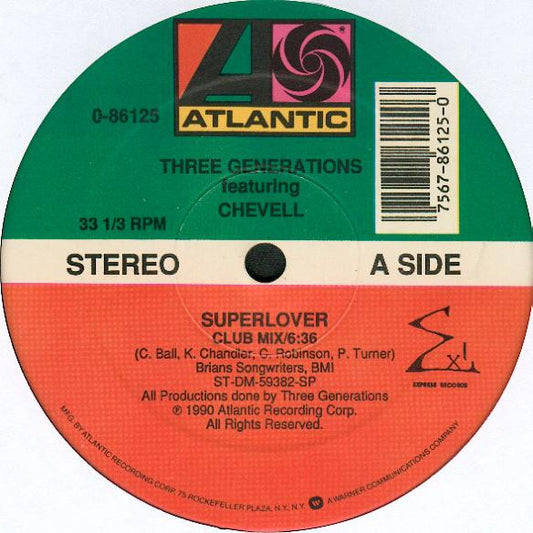 Three Generations Featuring Chevelle : Superlover / Get It Off (12")