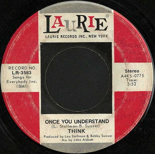 Think (2) : Once You Understand / Gather (7", Single, Ind)