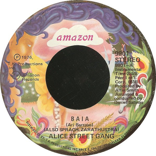 Alice Street Gang : Baia (Also Sprach Zarathustra) (7")