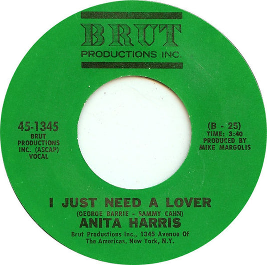 Anita Harris : I Just Need A Lover (7")