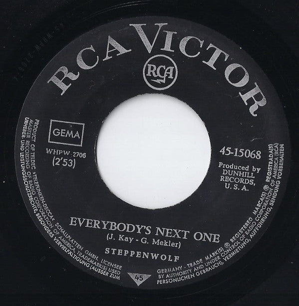 Steppenwolf : Born To Be Wild (7", Single)